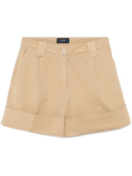  Fay Pleated Shorts - Neutrals 