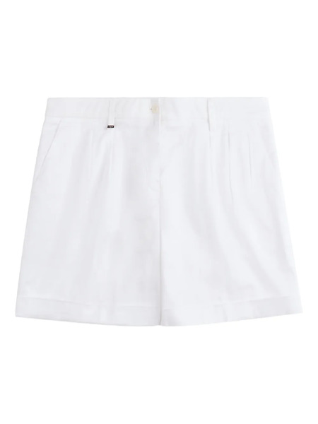  Fay Pleated Shorts - White 