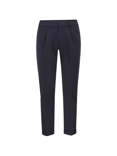  Fay Pleated Turned-up Trousers - Blue 