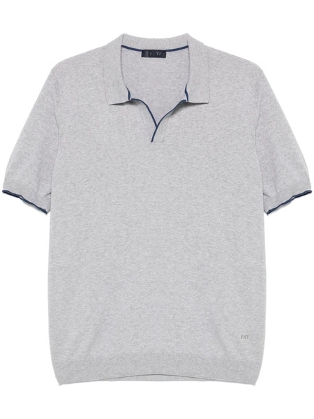  Fay Polo-collar T-shirt - Grey 