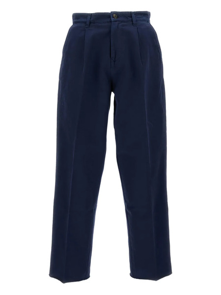  Fay Pressed-crease Trousers - Blue 