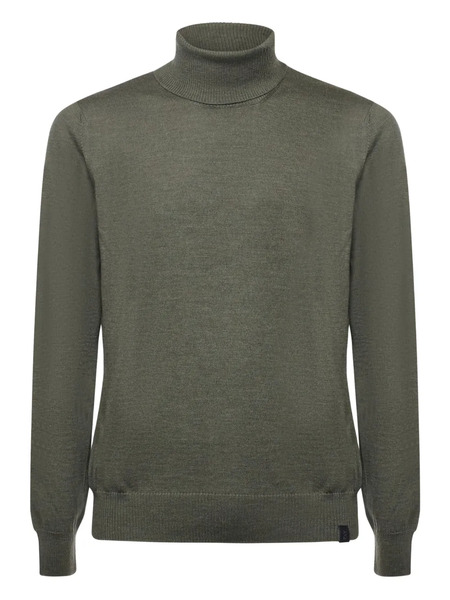  Fay Roll-neck Long-sleeve Sweater - Green 