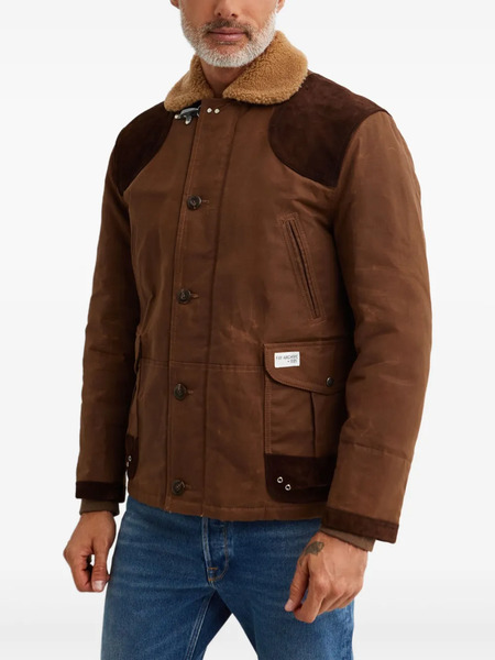  Fay Shearling-collar Jacket - Brown 