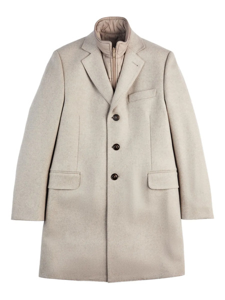  Fay Single-breasted Coat - Neutrals 