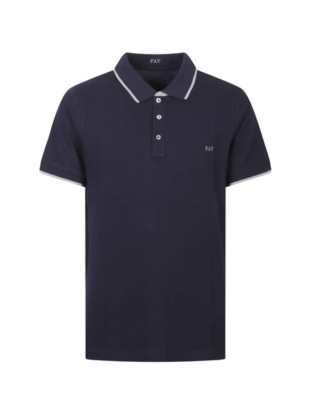  Fay Slim-fit Polo Shirt - Blue 