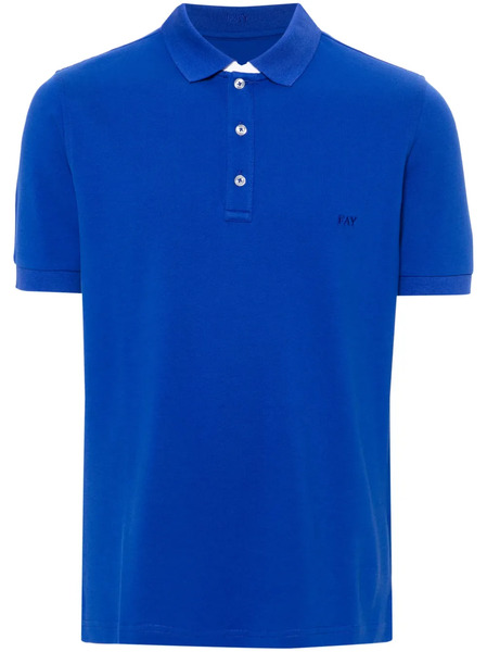  Fay Stretch Polo Shirt - Blue 