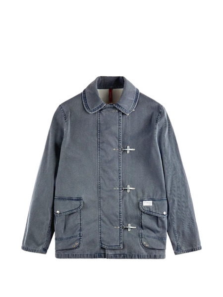  Fay Toggle Collared Jacket - Blue 