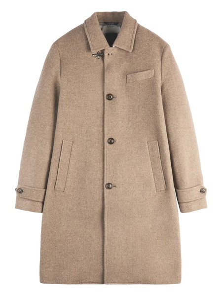 Fay Toggle-fastening Buttoned Coat - Neutrals 