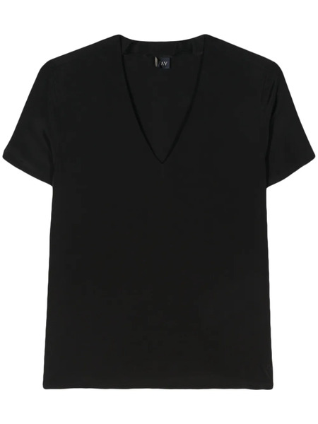 Fay V-neck Blouse - Black 