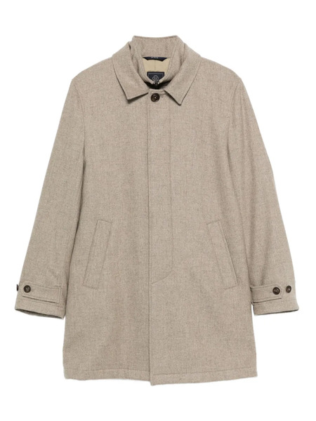  Fay Virgin Wool Coat - Neutrals 
