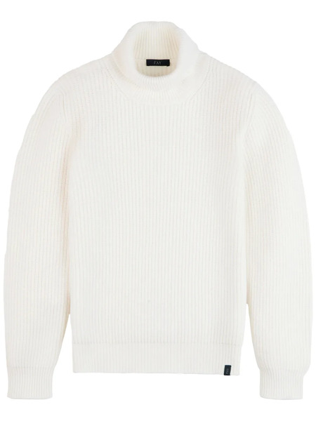  Fay Virgin-wool Jumper - White 