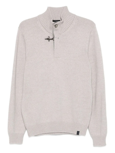  Fay Virgin Wool Sweater - Grey 