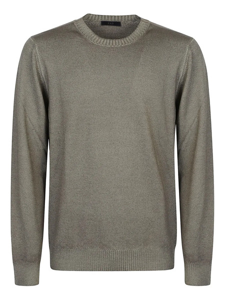  Fay Wool Crew-neck Sweater - Green 