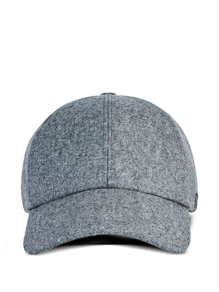 Fay Wool Curved-peak Hat - Grey 