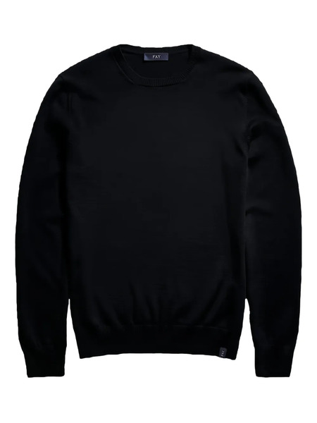  Fay Wool Sweater - Black 