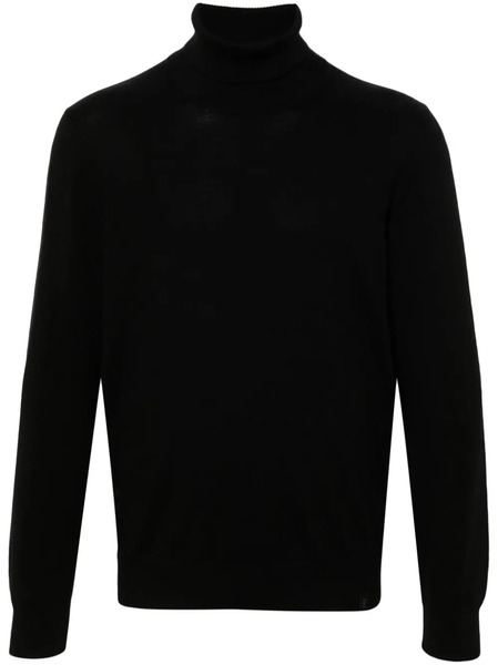  Fay Wool Turtleneck Sweater - Black 