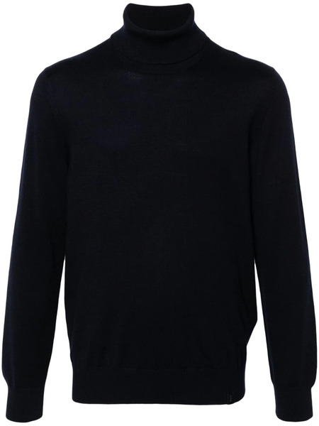  Fay Wool Turtleneck Sweater - Blue 
