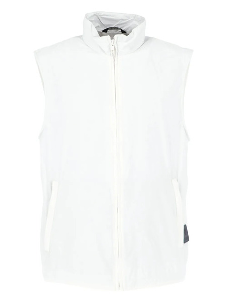  Fay Zip Sleeveless Gilet - White 