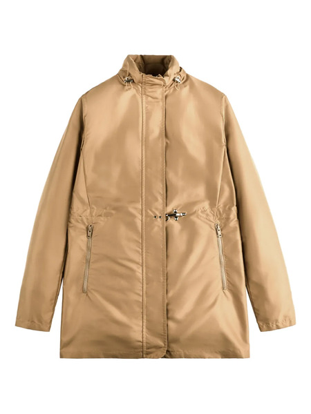  Fay Zipped Parka Coat - Neutrals 