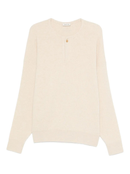  Fear Of God Button-front Waffle-knit Sweater - Neutrals 