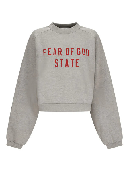  Fear Of God Essentials Crew-neck Fleece Sweatshirt - Grey 