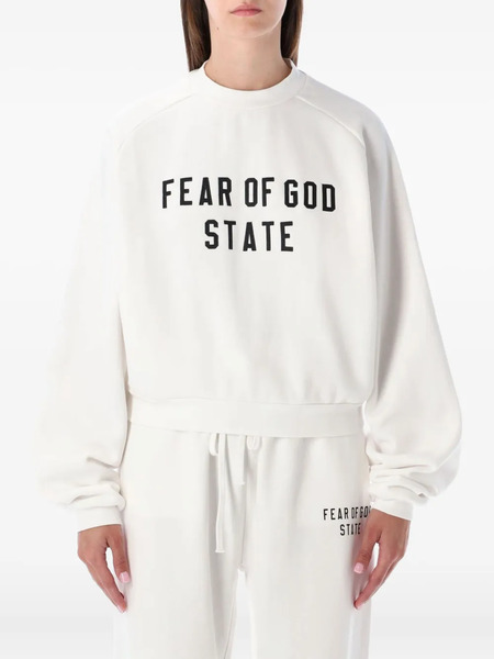  Fear Of God Essentials Fleece Sweatshirt - White 