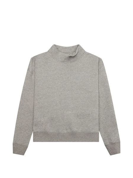  Fear Of God Essentials Funnel-neck Logo Shirt - Grey 