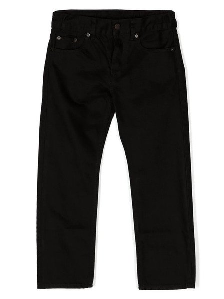  Fear Of God Essentials Kids Mid-rise Straight-leg Jeans - Black 