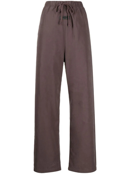  Fear Of God Essentials Logo-patch Drawstring-waist Trousers - Brown 