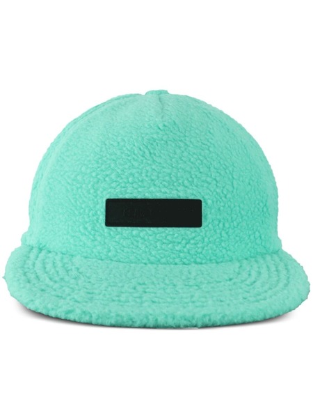  Fear Of God Essentials Logo-patch Fleece Baseball Cap - Green 