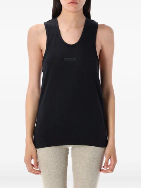  Fear Of God Essentials Logo-patch Tank Top - Black 