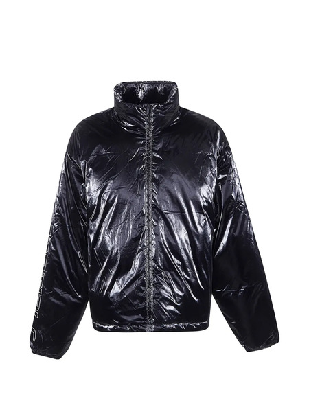  Fear Of God Essentials Metallic-effect Funnel Jacket - Black 