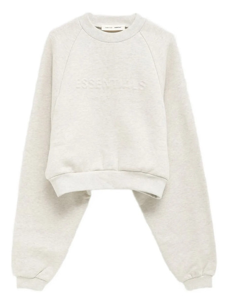  Fear Of God Essentials 90s Embossed-logo Sweatshirt - Neutrals 