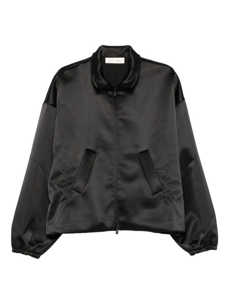  Fear Of God Essentials Satin Zip-up Jacket - Black 