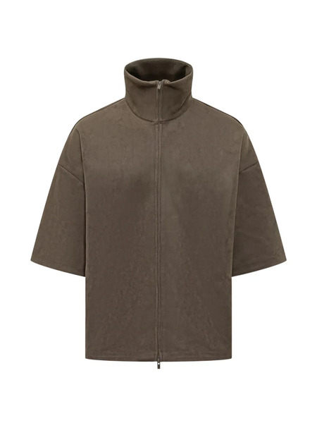  Fear Of God Essentials Short-sleeve Zip Jacket - Brown 