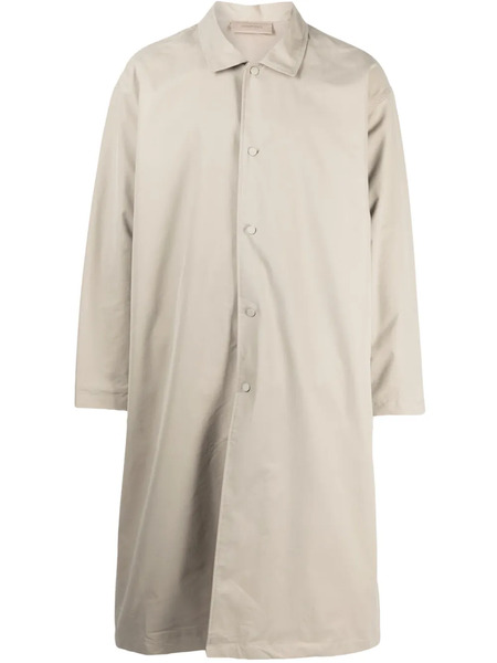  Fear Of God Essentials Twill-weave Single-breasted Coat - Green 