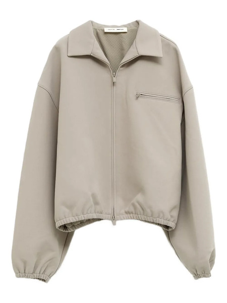  Fear Of God Essentials Zip-up Collared Jacket - Grey 