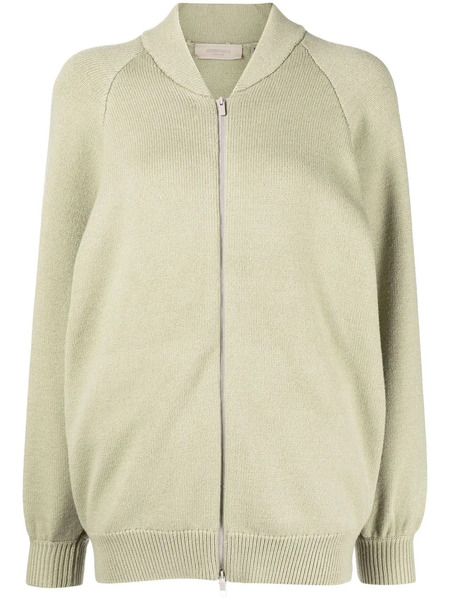  Fear Of God Essentials Zip-up Knitted Jacket - Green 