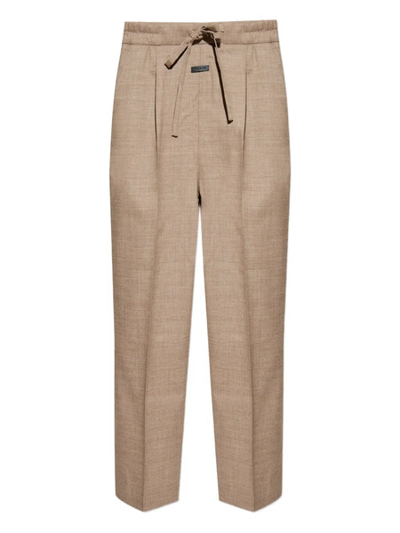  Fear Of God Pleated-front Drawstring Trousers - Neutrals 