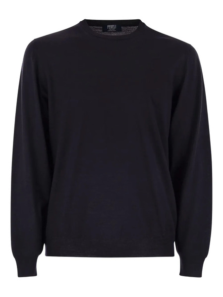  Fedeli Argentina Crew-neck Sweater - Blue 