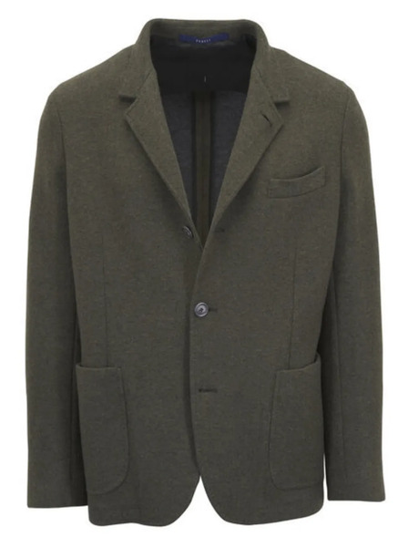  Fedeli Buttoned Pocket Blazer - Green 