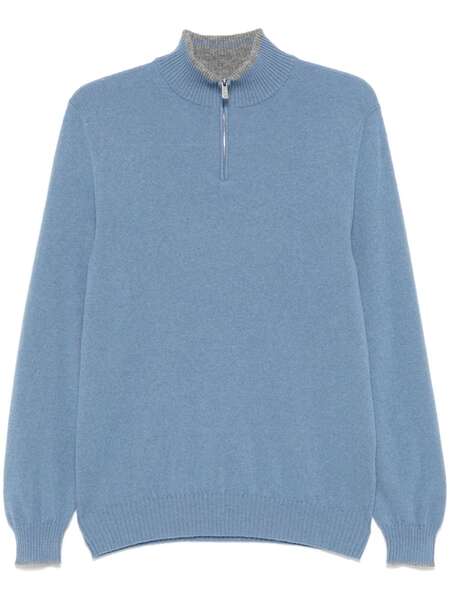  Fedeli Cashmere Cardigan - Blue 