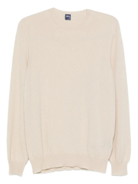 Fedeli Cashmere Crew-neck Sweater - Neutrals 