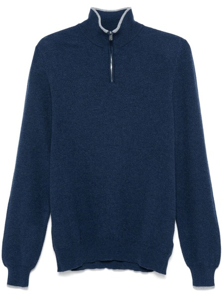  Fedeli Cashmere Pullover - Blue 