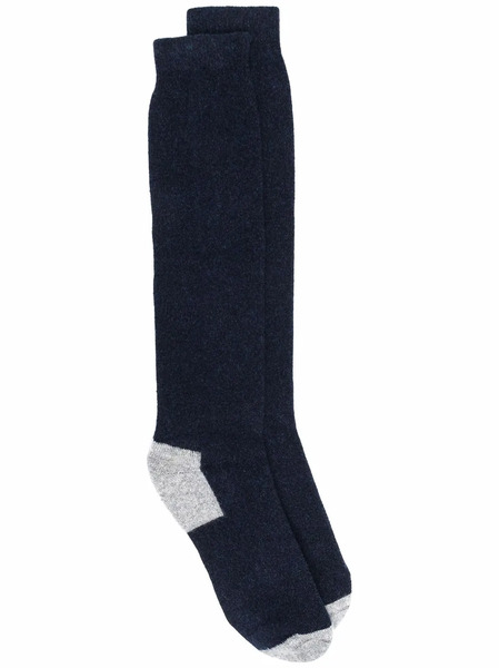  Fedeli Contrasting-panel Socks - Blue 