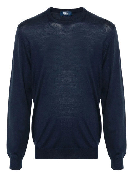  Fedeli Crew-neck Jumper - Blue 