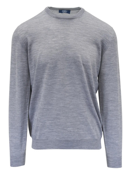 Fedeli Crew-neck Long-sleeve Jumper - Grey 