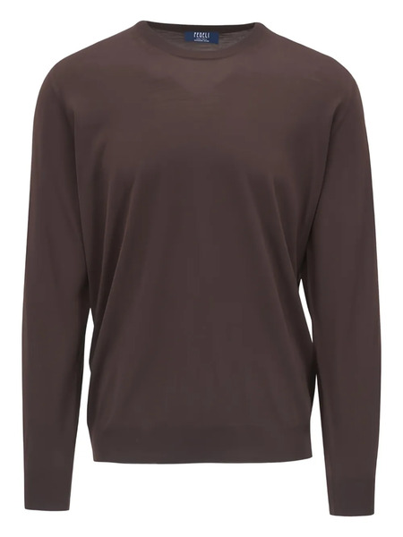  Fedeli Crew-neck Sweater - Brown 