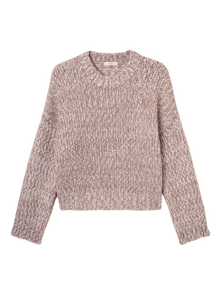  Fedeli Crew-neck Sweater - Pink 