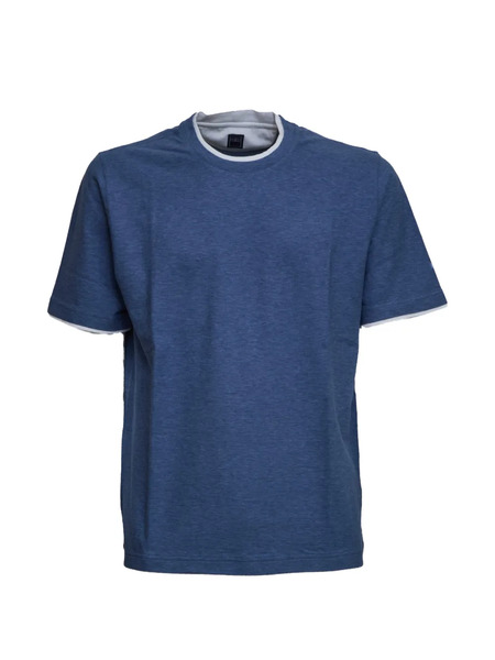  Fedeli Crew-neck T-shirt - Blue 